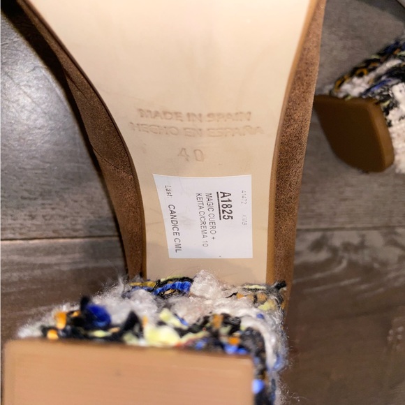 Anthropologie leather and tweed block heels - Picture 13 of 13